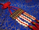 Metal Abacus with Chinese Coins