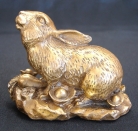 Brass Metal Rabbit Statue