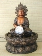 Water Fountain with Meditation Buddha