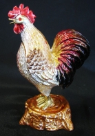 Bejeweled Metal Rooster