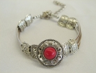 Round Shaped Sterling Silver Bracelet