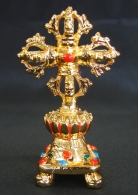 Double Metal Vajra with Stand