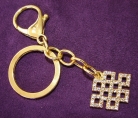 Bejeweled Mystic Knot Keychain