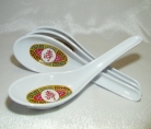 4 of Red Plastic Spoons