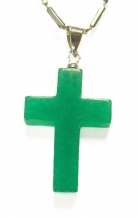 Jade Cross Pendant