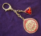 Red Dragon Amulet With Red Jewel