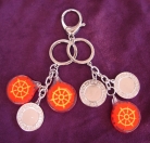 Double Ring Magic Fire Wheel Amulet