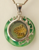 golden snake pendant