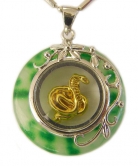 Golden Snake Pendant