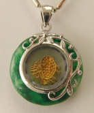 golden sheep pendant