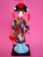 Chinese Collectible Doll with Chinese Lantern