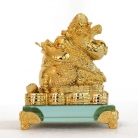Golden Money Frog Carrying Bai Choi 