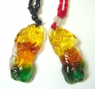 Pair of Liuli Pi Yao Necklaces
