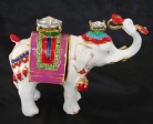 Bejeweled Elephant Statue Carrying Ru Yis