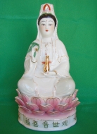 White Sitting Kuan Yin