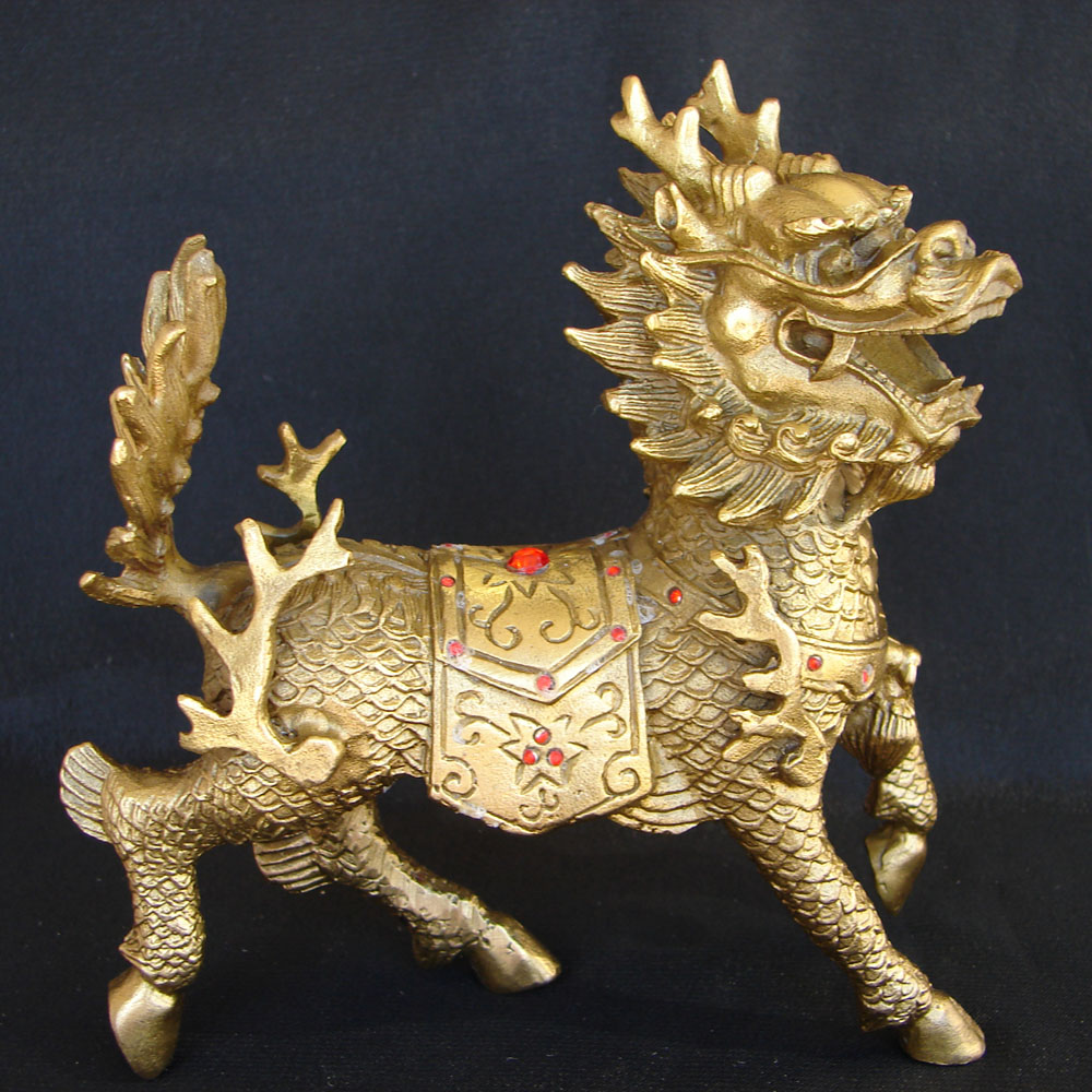 Brass Chi Lin, Brass Chinese Dragon Horses