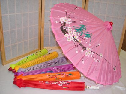 Chinese Umbrella Made Out of Silk