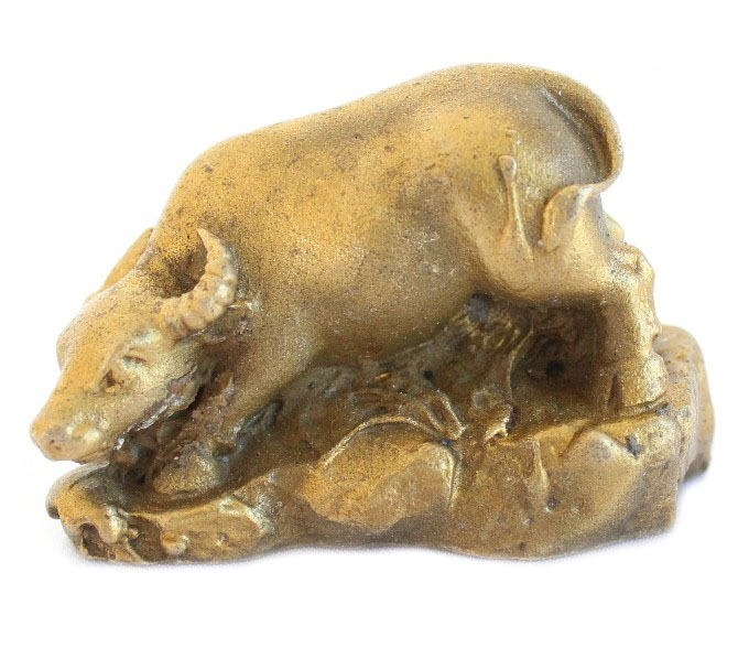 Small Metal Ox Statue