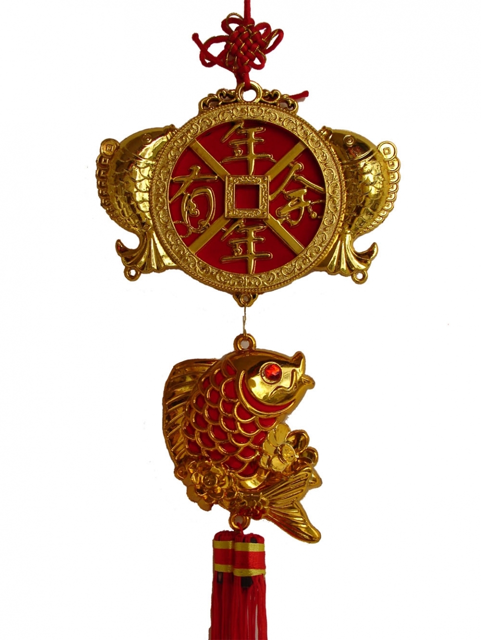 New Year Decoration Charm Good Luck Fish and Fortune Coin