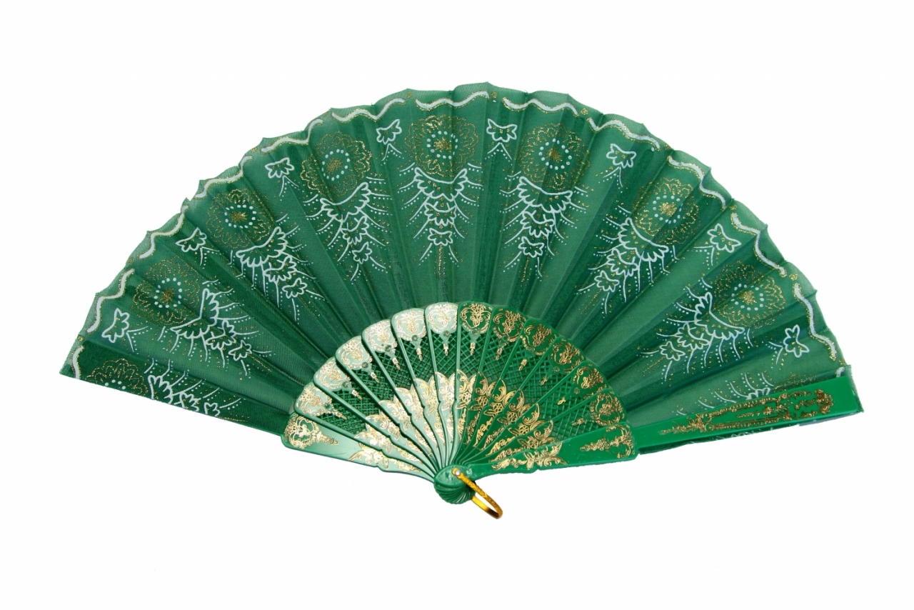 Green Hand Fan