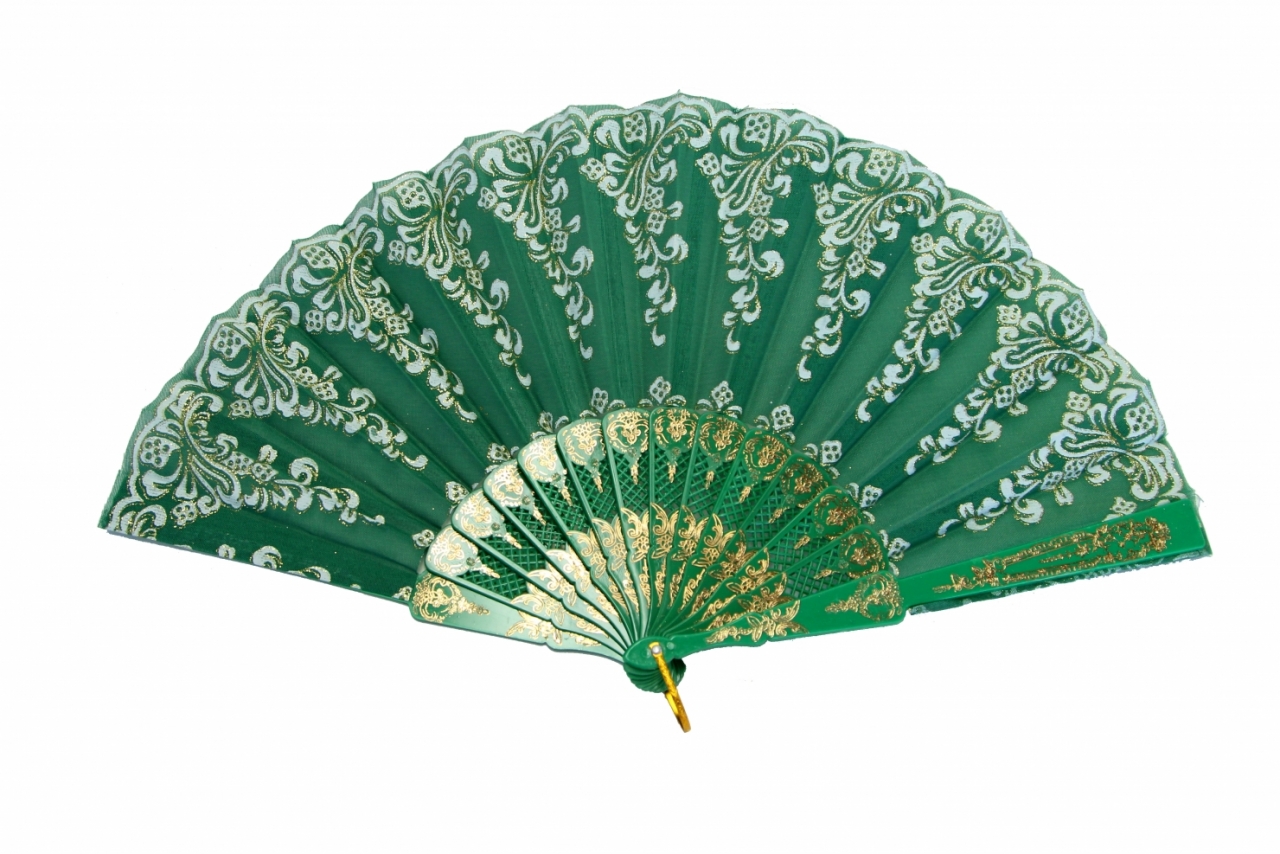 Green Hand Fan