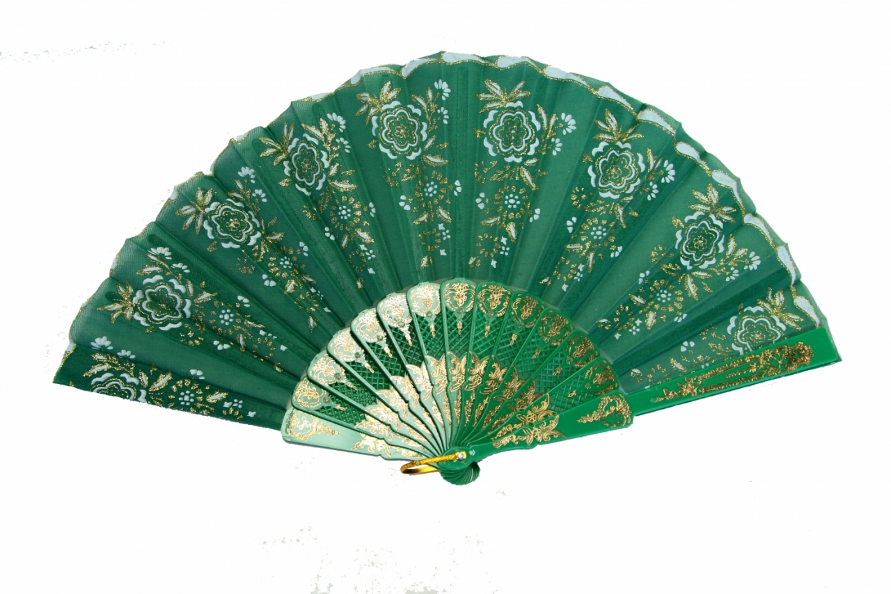 Green Hand Fan