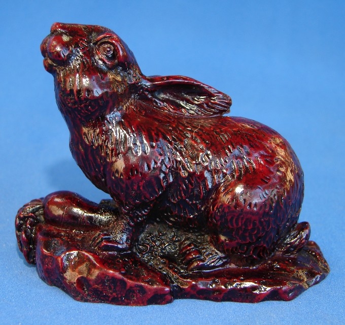 large rabbit statues