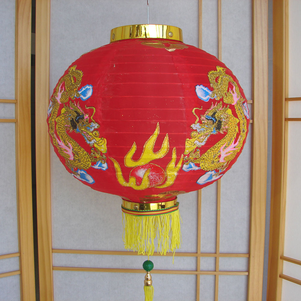 red chinese new year lanterns