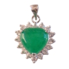 Jade Heart Pendants