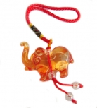 Orange Liuli Elephant Charm