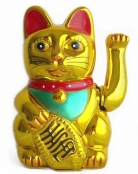 5" Japanese Maneki Neko Beckoning Money Good Fortune Waiving Lucky Cat