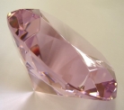 Pink Crystal Paperweight