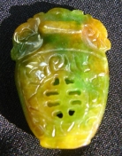 Vase Shaped Yellow Jade Pendants