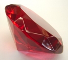 Red Crystal Paperweight
