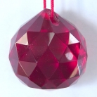 Red Hanging Crystal Balls