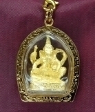 Gold Ganesh Hindu God Pendants