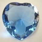 Heart Shape Blue Crystal