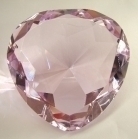 Heart Shape Pink Crystal