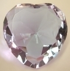 Heart Shape Purple Crystals