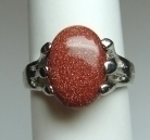 Red Goldstone Fashion Rings