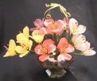 Jade Basket of Peony Flowers