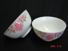 4 of Porcelain Rice Bowls with Red Flower Pictures