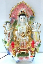 Sitting Kwan Yin with Lights