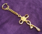 Heart with Double Locks Keychain