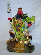 Standing Guan Gong Statue Holding Qing Long Dao