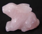 Rose Quartz Rabbit Statue