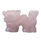 Rose Quartz Dragon Statue