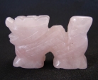 Rose Quartz Dragon Statue