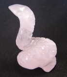 Rose Quartz Snake Statue