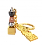 5 Element Pagoda Keychain with Tree of Life
